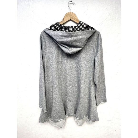 Disney Parks Minnie Mouse Hoodie Jacket L Zipper Pockets Womens Grey - Picture 6 of 7